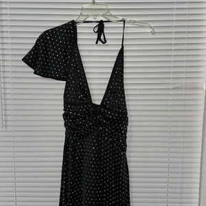 Black Rhinestone Dress